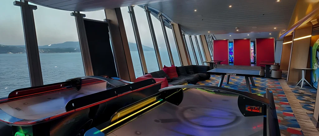 Arcade area on the Seaplex on Odyssey of the Seas