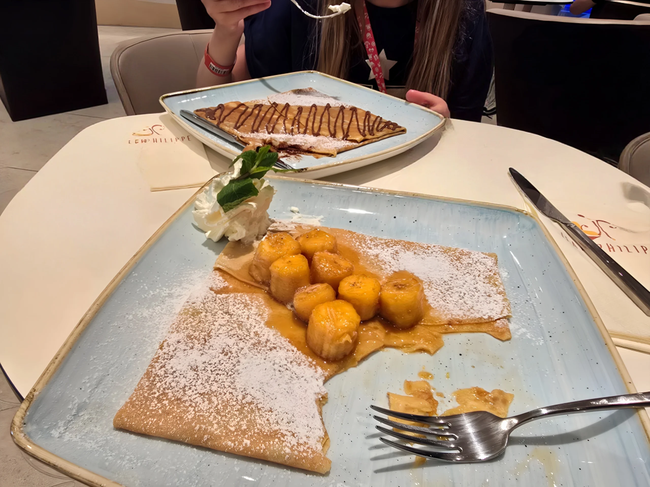 Crepes at Jean Philippe Chocolat & Café on MSC World America