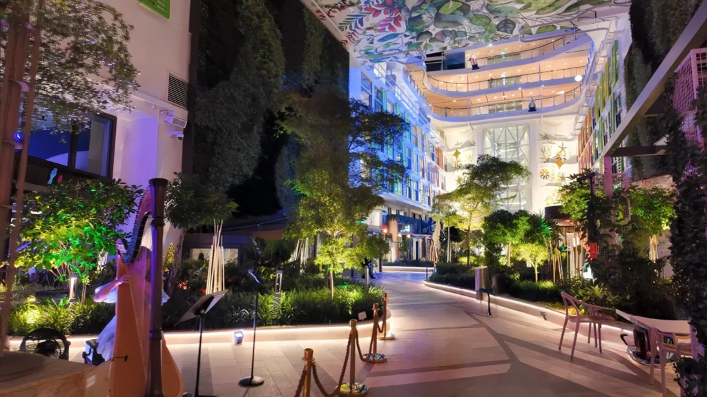 Central Park at night on Star of the Seas