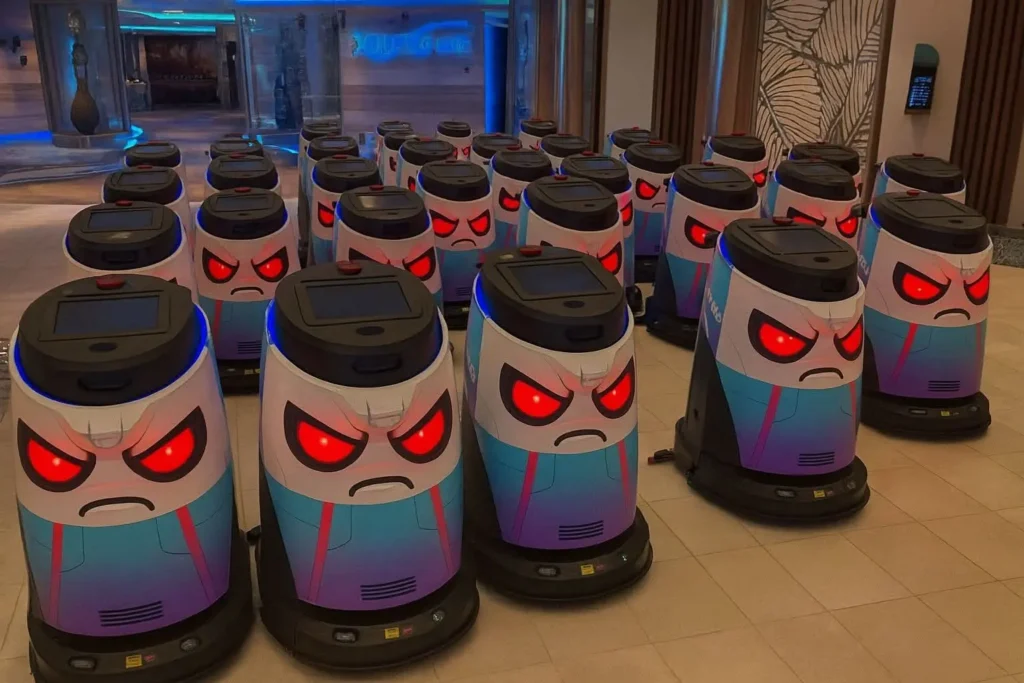 Cleaning robots on Star of the Seas