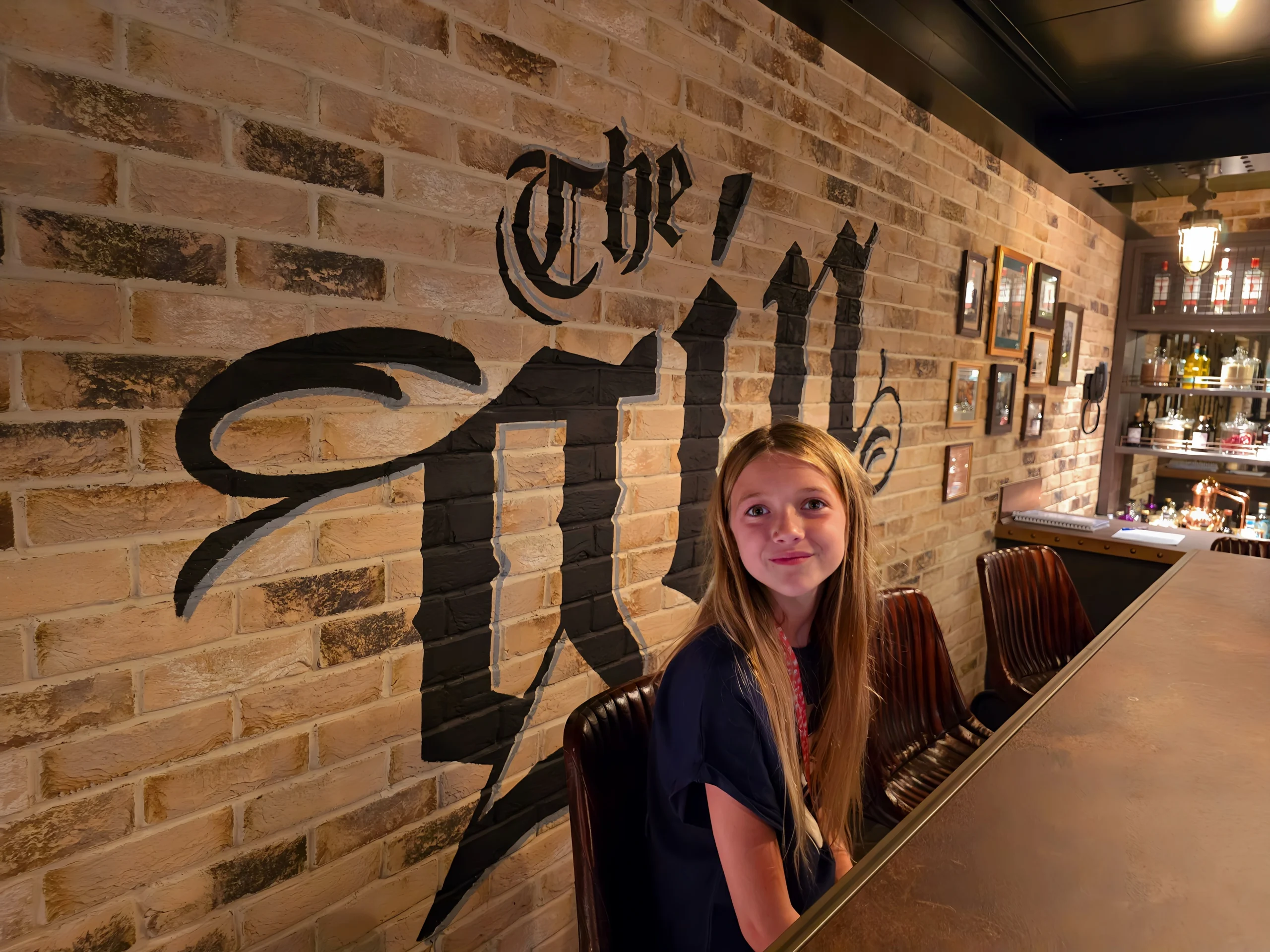 A daughter and dad exploring the bars on MSC World America