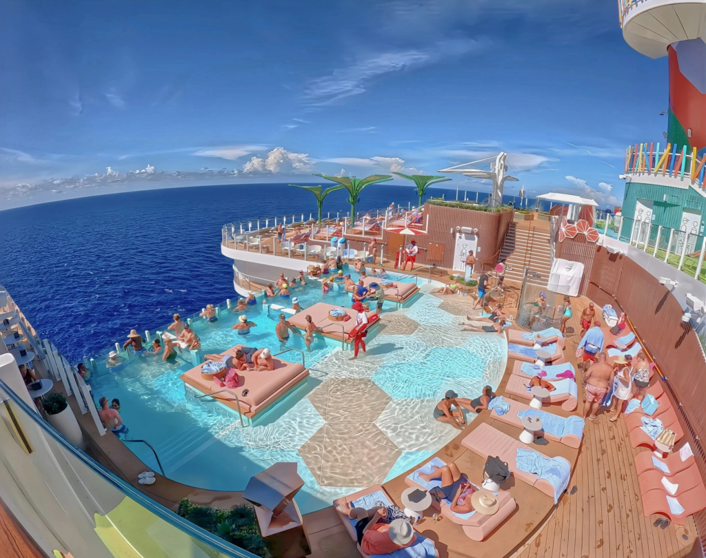 The Hideaway suspended infinity pool on Star of the Seas