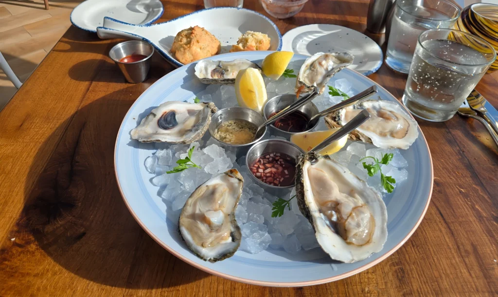 Oysters at Hooked Seafood on Star of the Seas