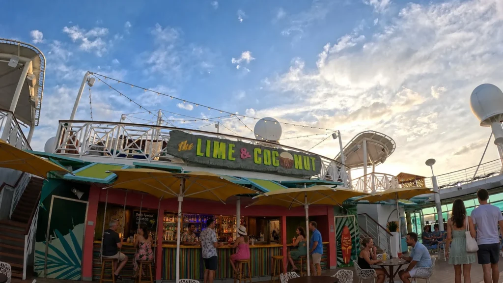 The Lime and Coconut pool bar on Freedom of the Seas