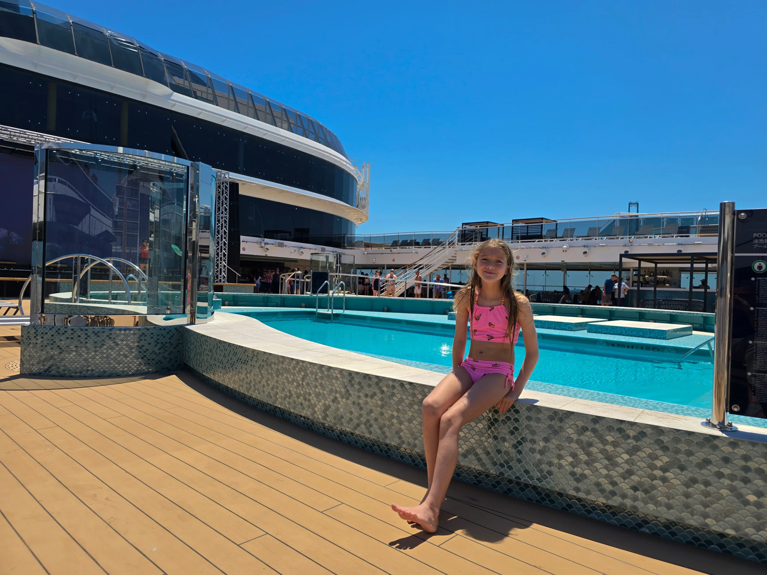 Main pool on the Aqua Deck of MSC World America