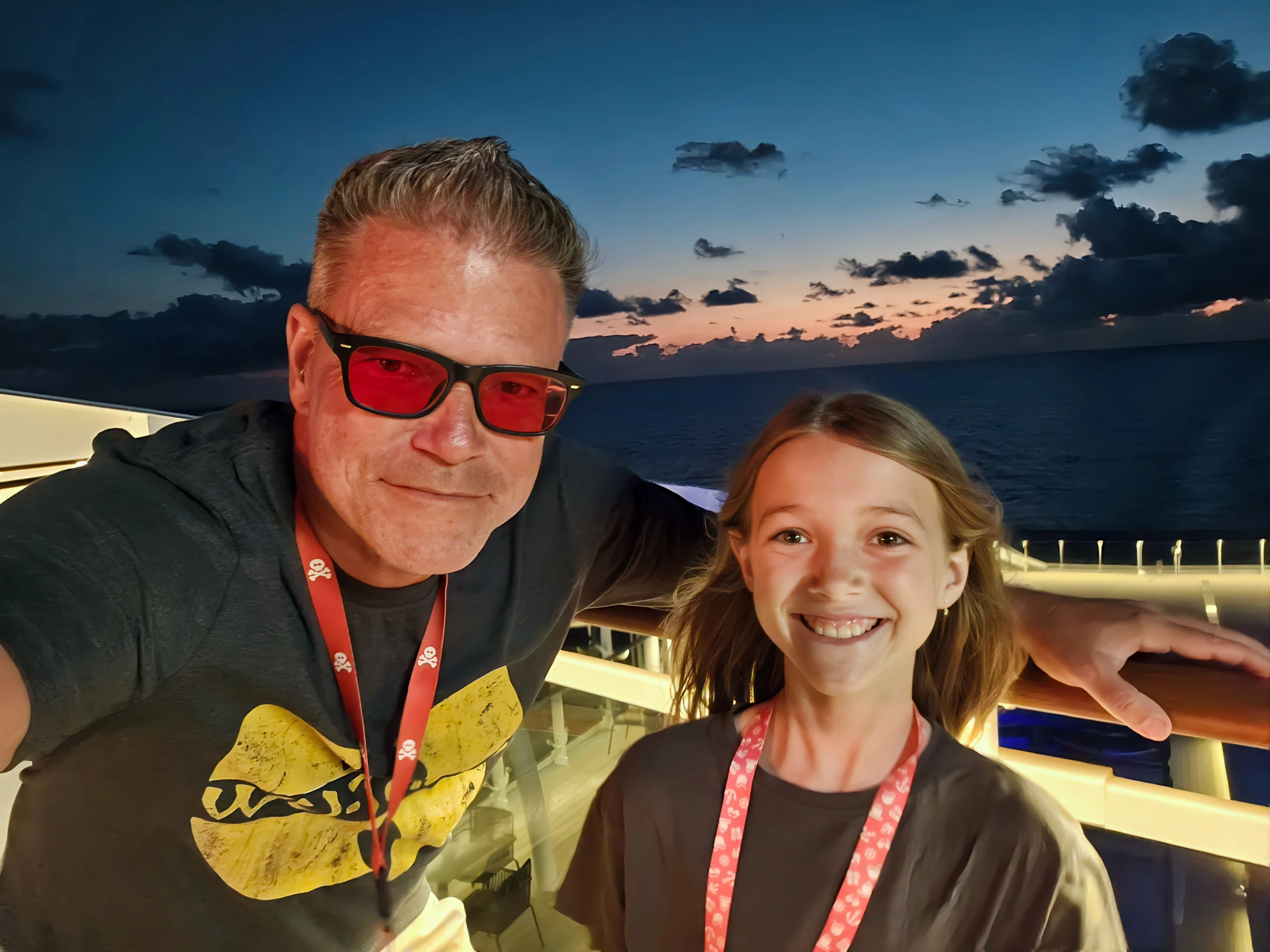 A father and daughter on MSC World America