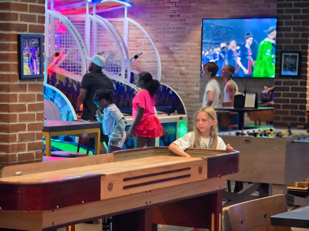 Shuffleboard at Playmakers on Freedom of the Seas