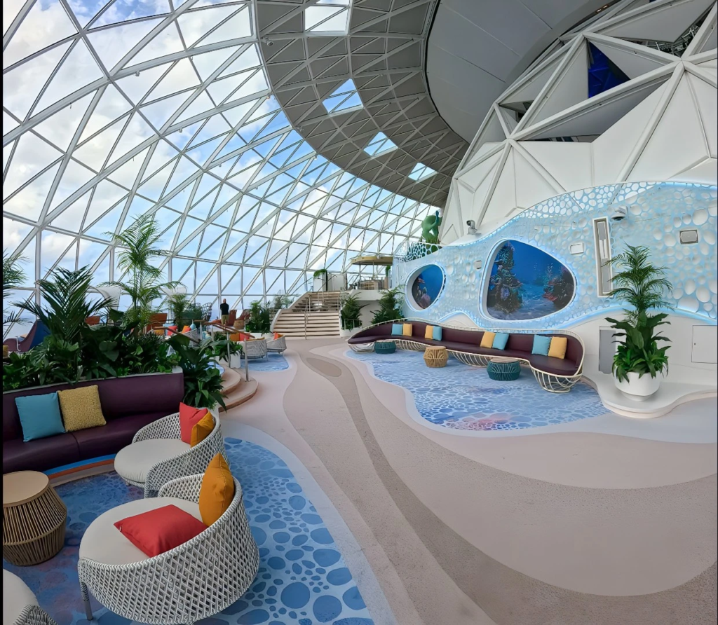 AquaDome glass dome on Star of the Seas