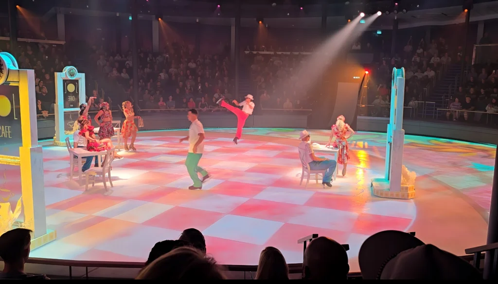 Ice skating show on Star of the Seas