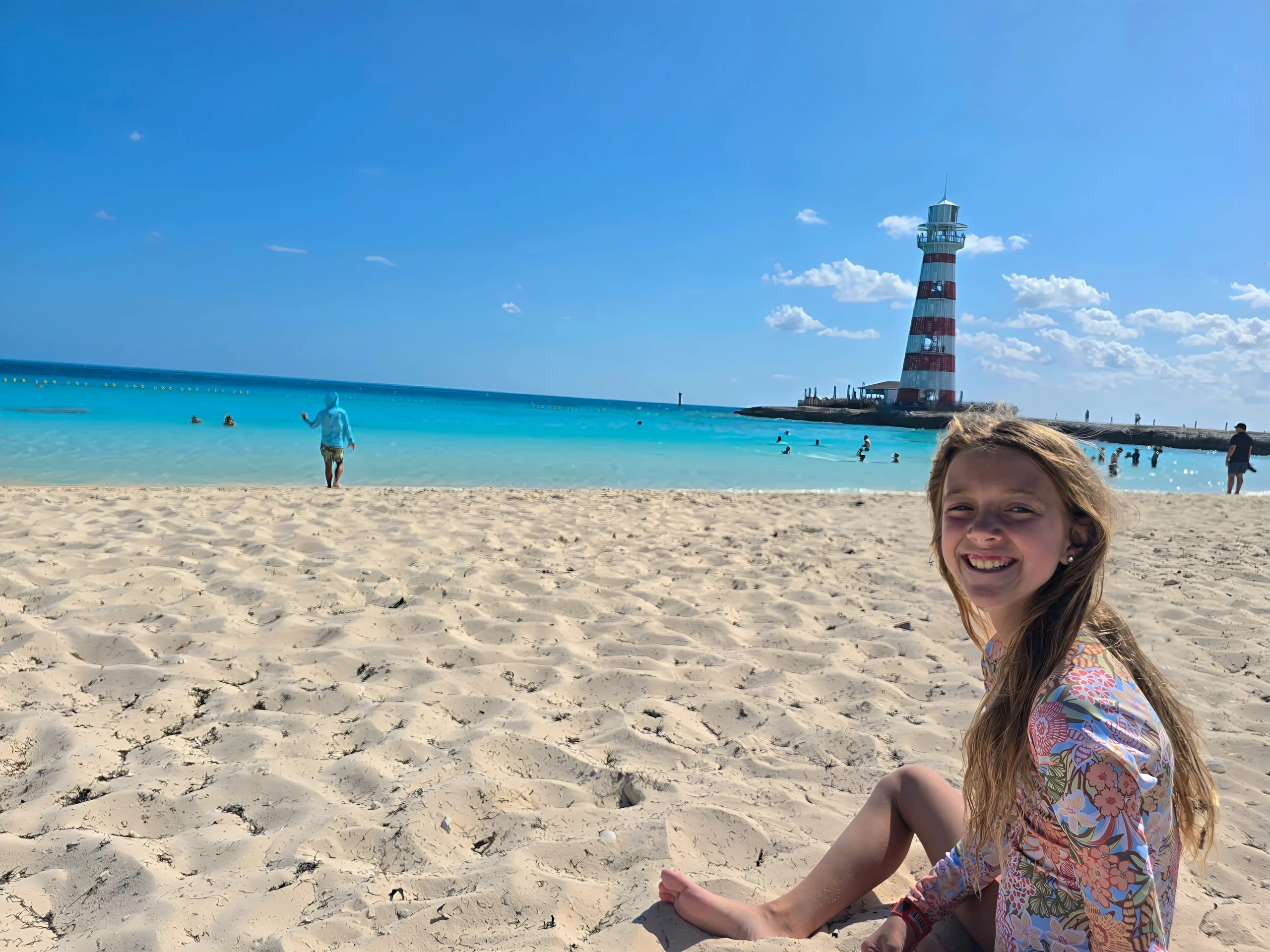 The lighthouse at Ocean Cay MSC Marine Reserve