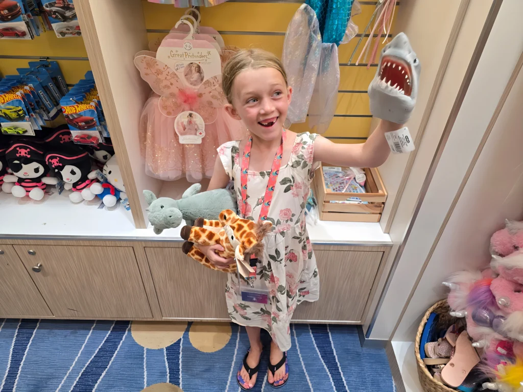 Shopping on the Royal Promenade on Freedom of the Seas