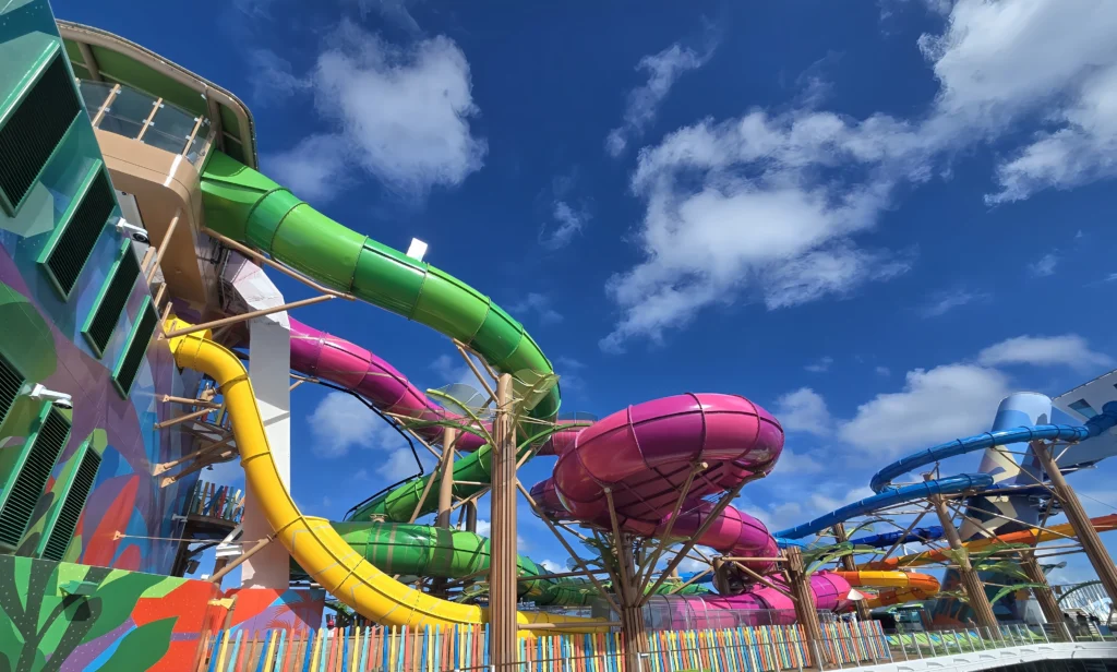 Category 6 Waterpark slides on Star of the Seas