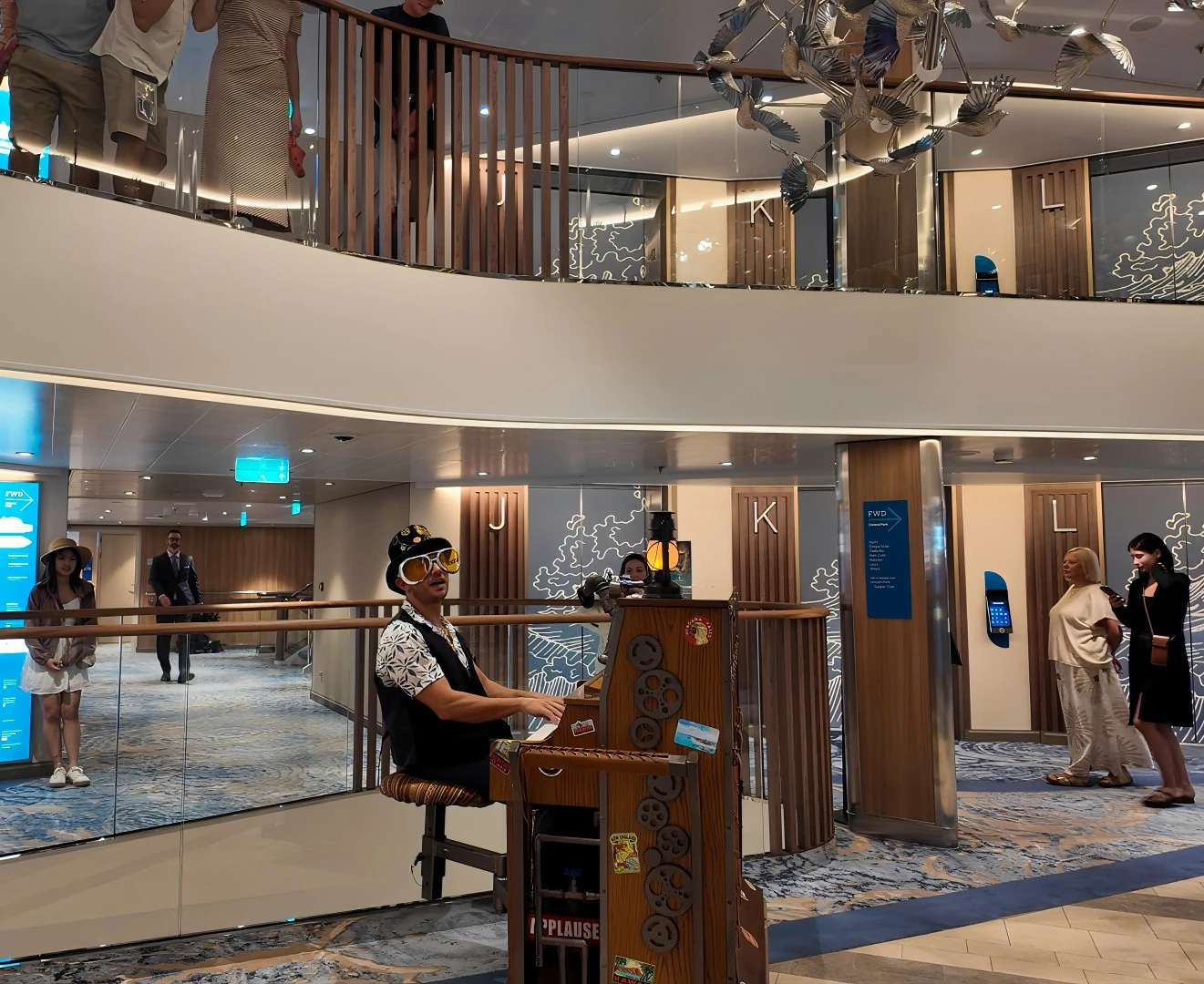 Elevator Piano Guy on Royal Caribbeans Star of the Seas