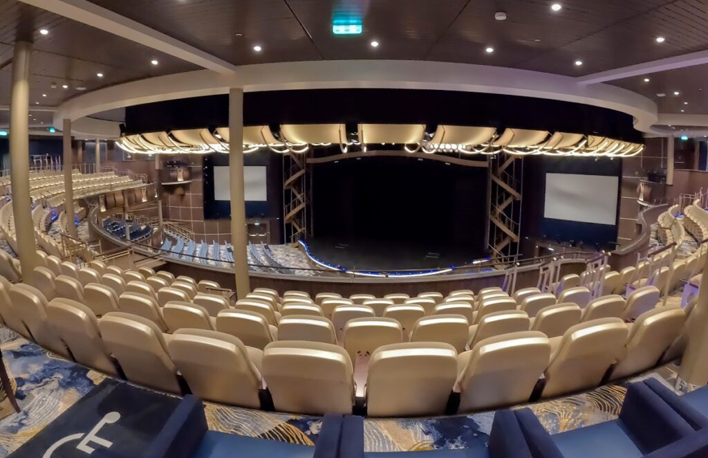 The Royal Theater main stage on Utopia of the Seas