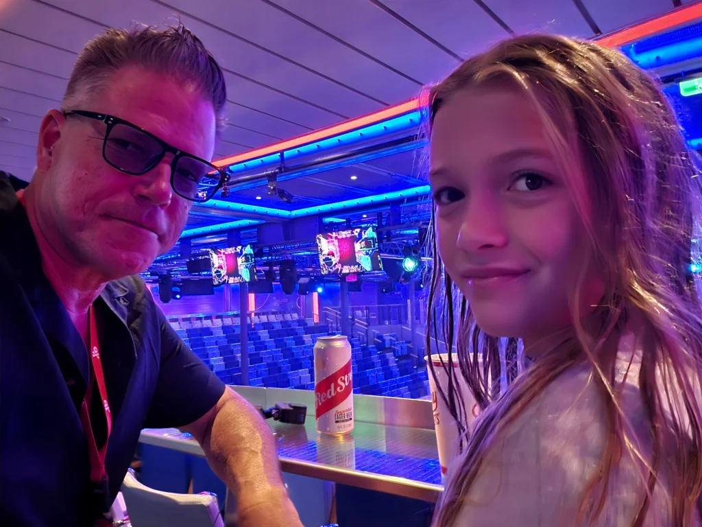 The Studio B ice-show theater on Utopia of the Seas
