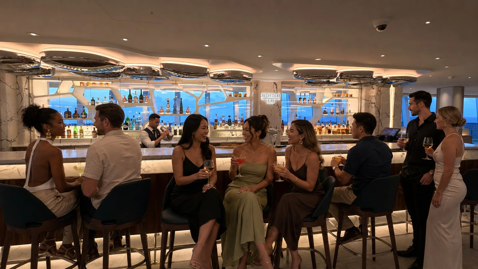 The Belvedere Bar Norwegian Luna