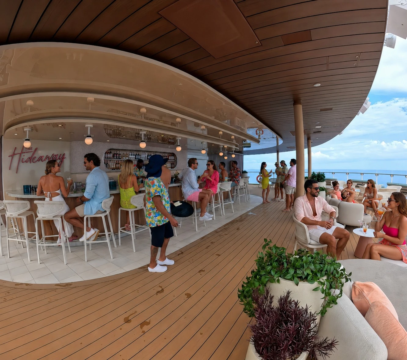 The Hideaway Bar on Royal Caribbeans Star of the Seas