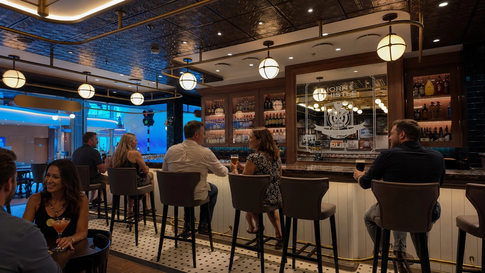 Thorne & Thistle Pub on Royal Caribbeans Star of the Seas