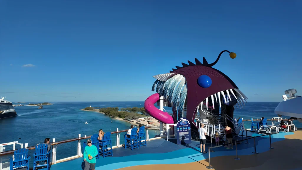 The Ultimate Abyss dry slide on Utopia of the Seas
