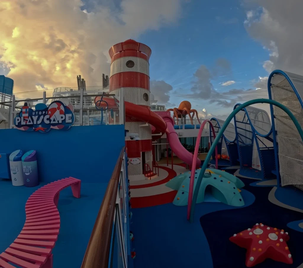 The Playscape kids' play area on Utopia of the Seas