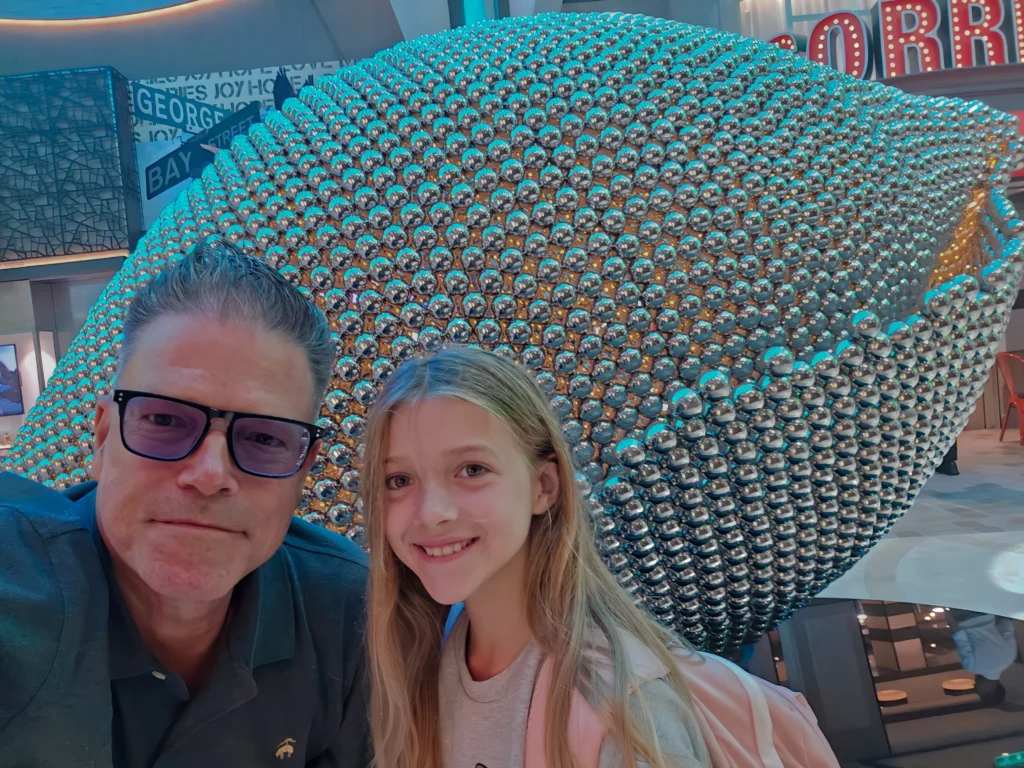A sculpture of Royal Caribbean's Utopia of the Seas